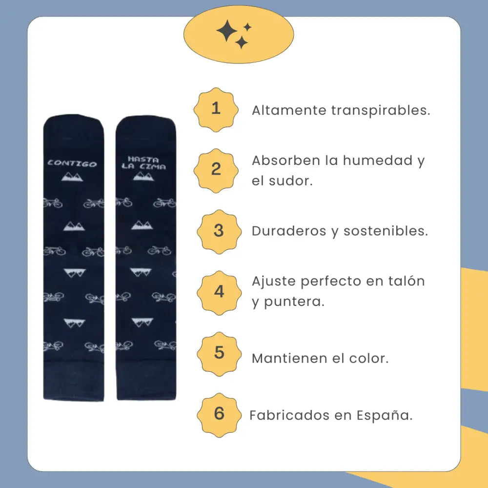 Calcetines divertidos bicicletas