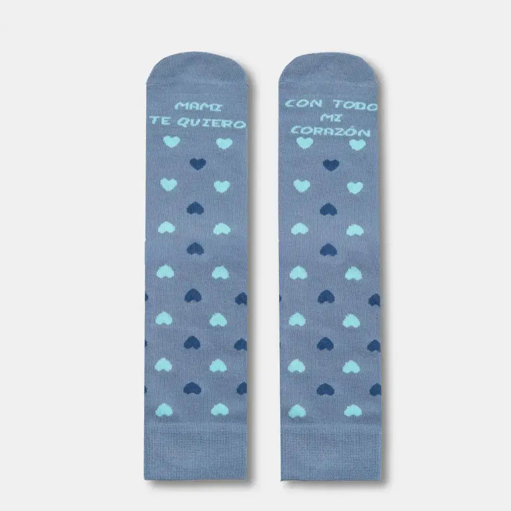 Calcetines azules mamá