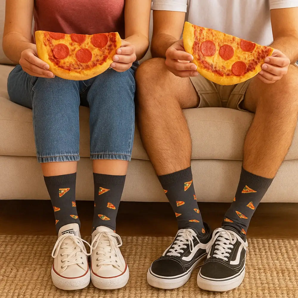 CALCETINES ’ME GUSTAS MÁS QUE LA PIZZA’ - Calcetines