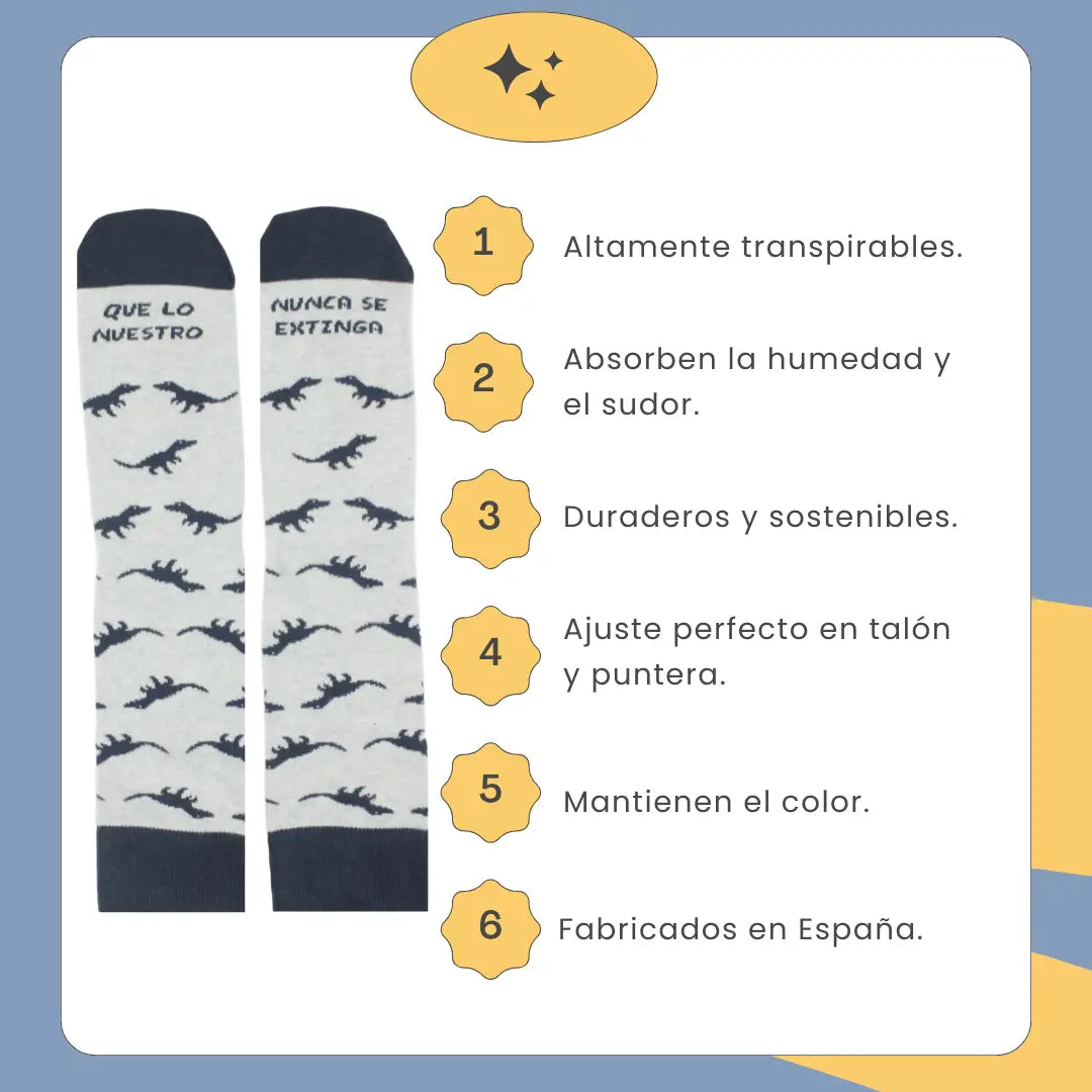 Calcetines Que Lo Nuestro Nunca Se Extinga - Caja kraft regalo personalizable