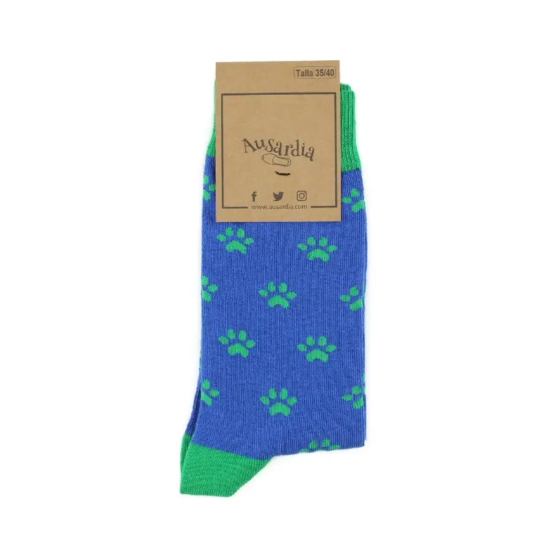 HUELLAS AZUL - Calcetines