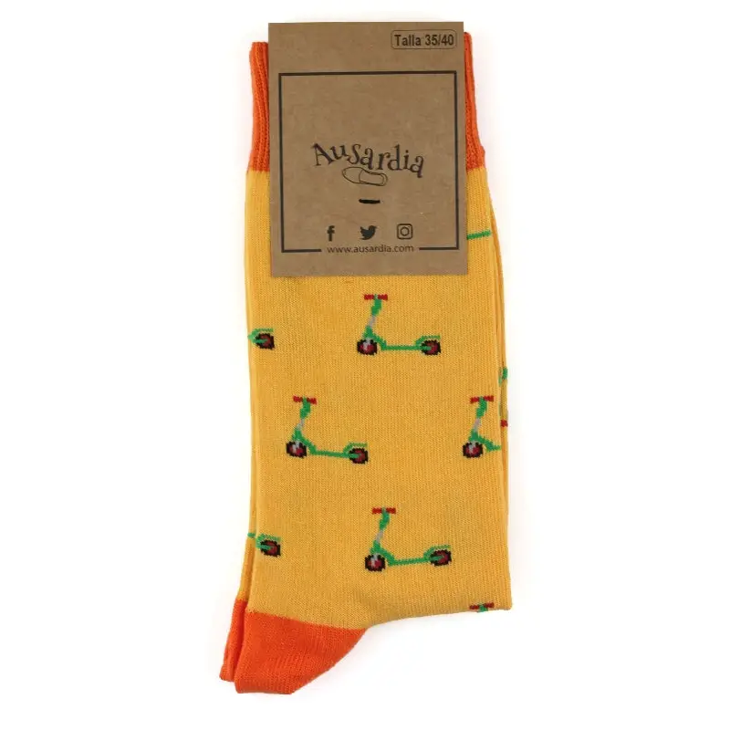 PATINETES AMARILLO - Calcetines