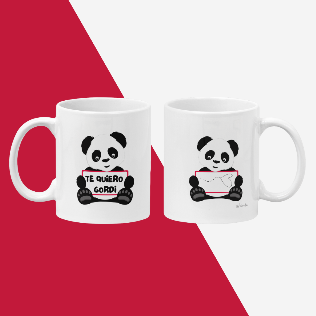 TAZA "TE QUIERO GORDI"