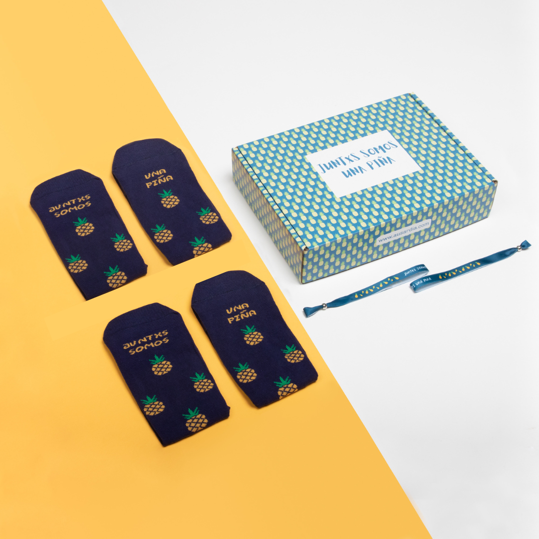 PACK "JUNTXS SOMOS UNA PIÑA" + PULSERAS