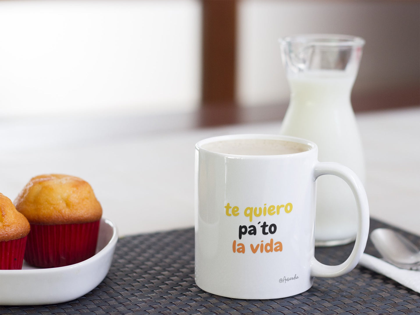 TAZA "TE QUIERO PA'TO LA VIDA"
