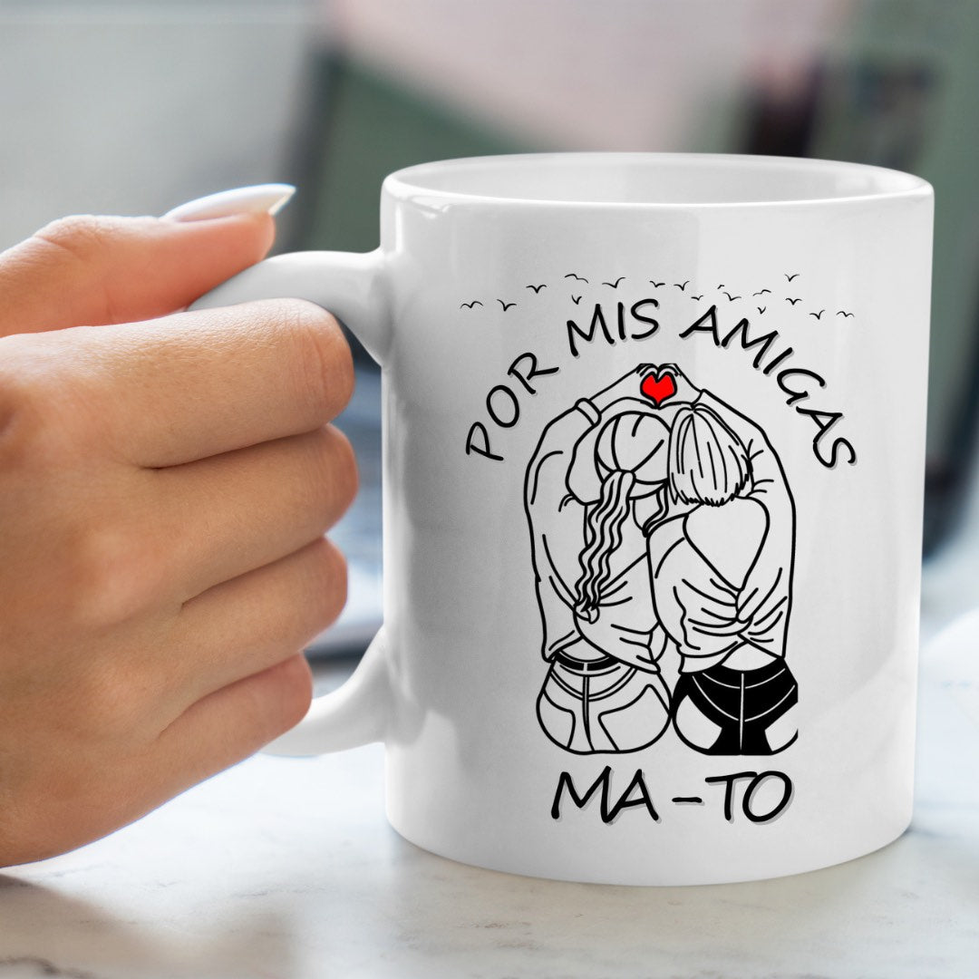 CALCETINES TAZA AMIGAS Regalo Divertido