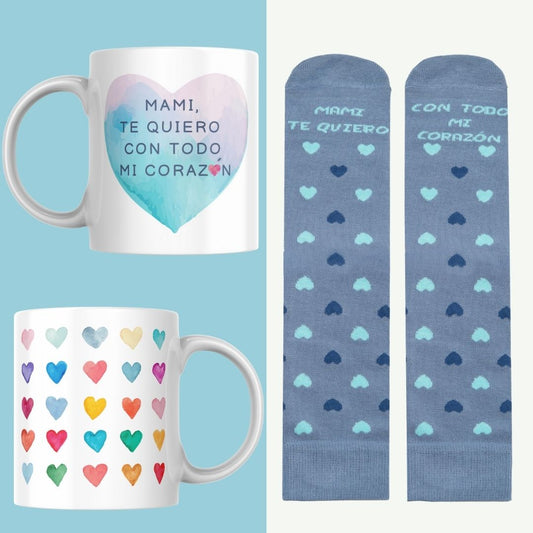 SET "MAMI, TE QUIERO CON TODO MI CORAZÓN"