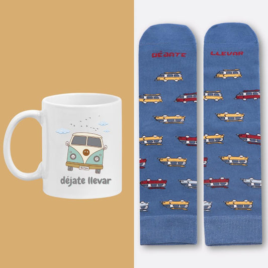 SET TAZA CALCETINES DÉJATE LLEVAR Regalos Originales