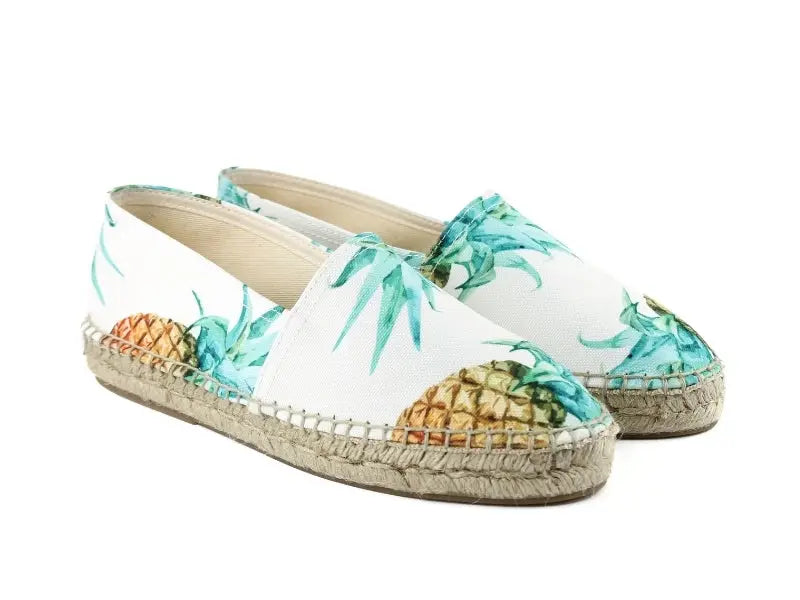 Alpargatas Cannes Estampado Piñas - Espadrilles Mujer Artesanales España - Alpargatas