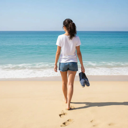 Alpargatas Cerdeña Azul Marino Rayas Blancas - Alpargatas