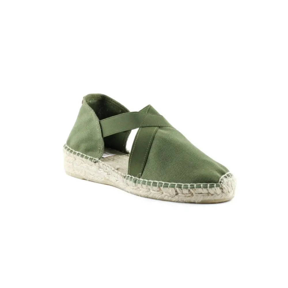 Alpargatas Elastic Kaki Cuña 3cm - Alpargatas