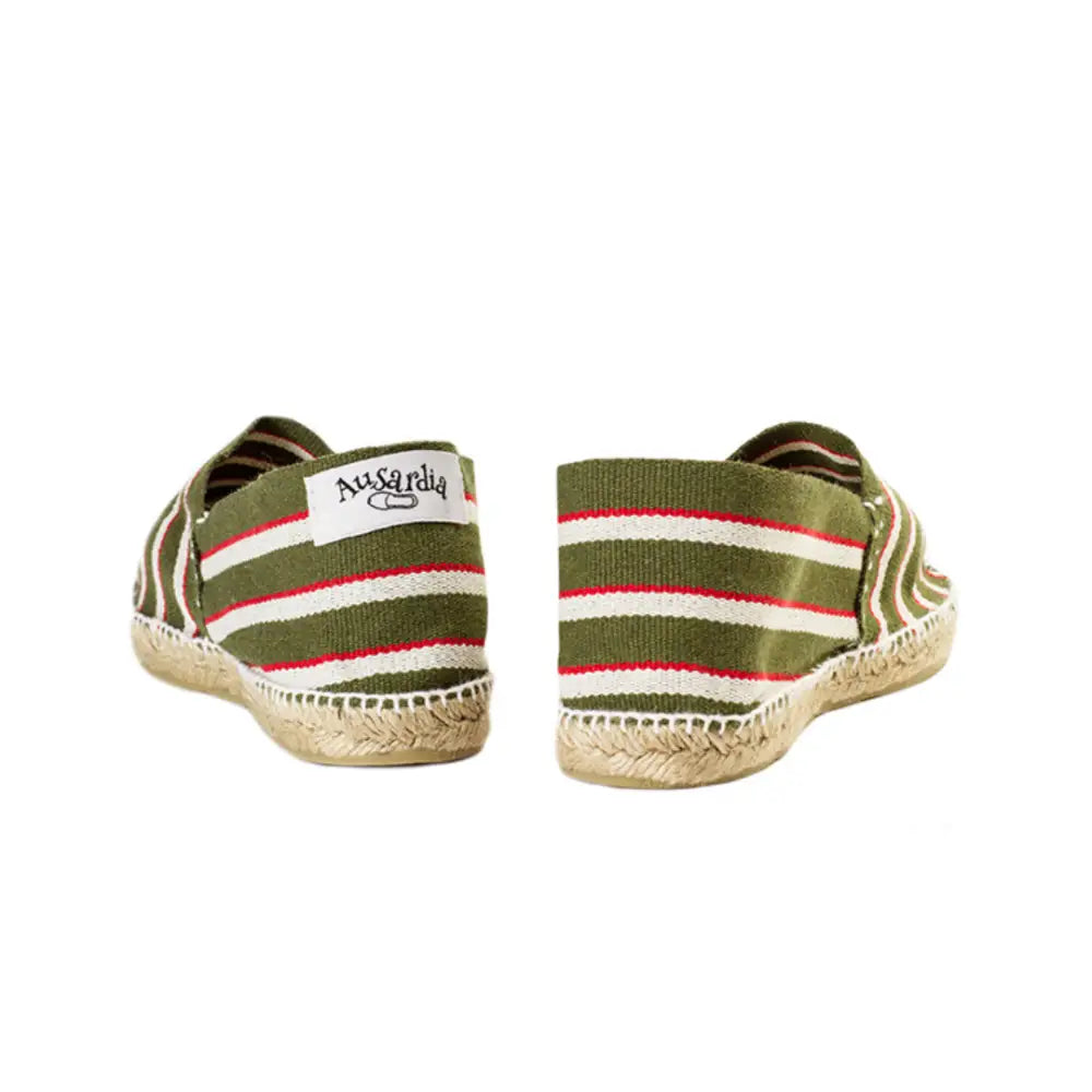Alpargatas Jávea Verde Oliva Rayas - 36 - Alpargatas
