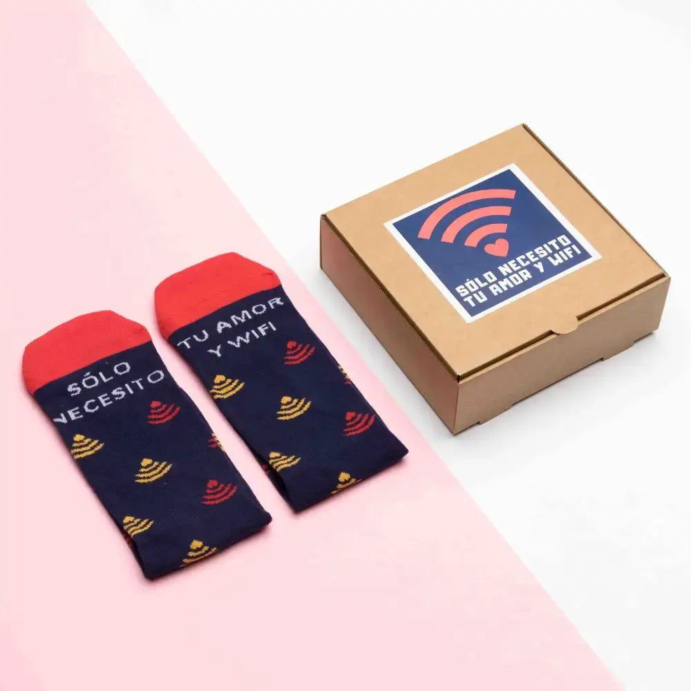 calcetines con mensaje amor