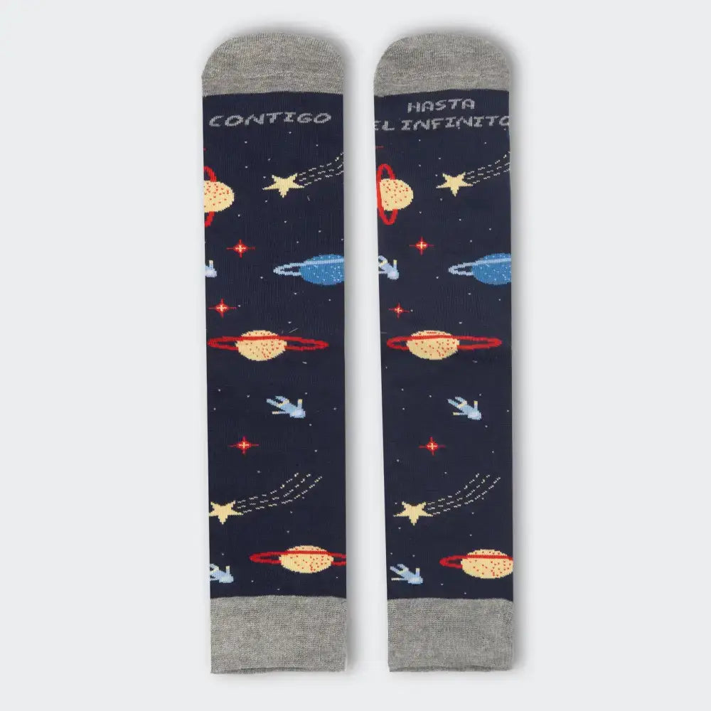 Calcetines Contigo Hasta El Infinito - Regalo romántico para parejas