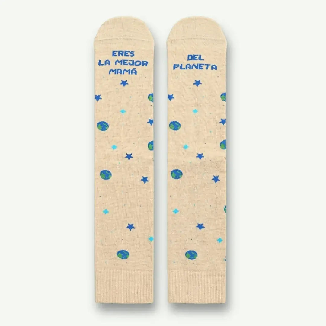 Calcetines Eres la Mejor Mamá del Planeta – El Regalo Más Galáctico