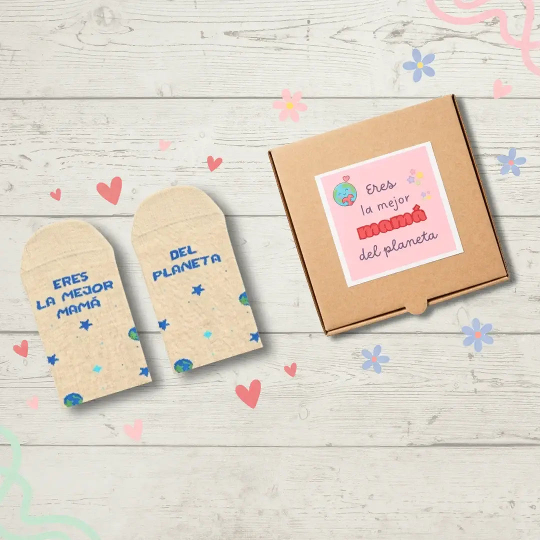 Calcetines Eres la Mejor Mamá del Planeta – El Regalo Más Galáctico