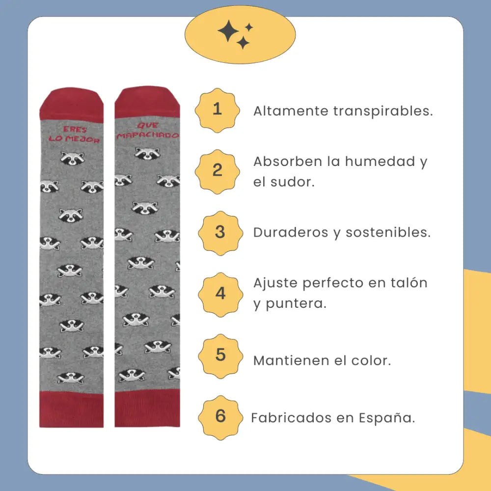 CALCETINES ’ERES LO MEJOR QUE MAPACHADO’ HOMBRE - 41/46 - Calcetines