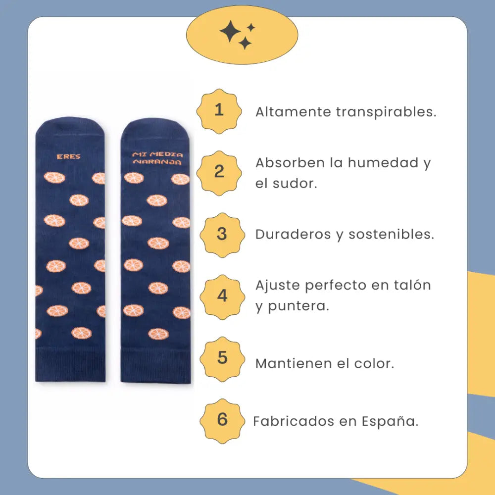 Calcetines originales naranjas