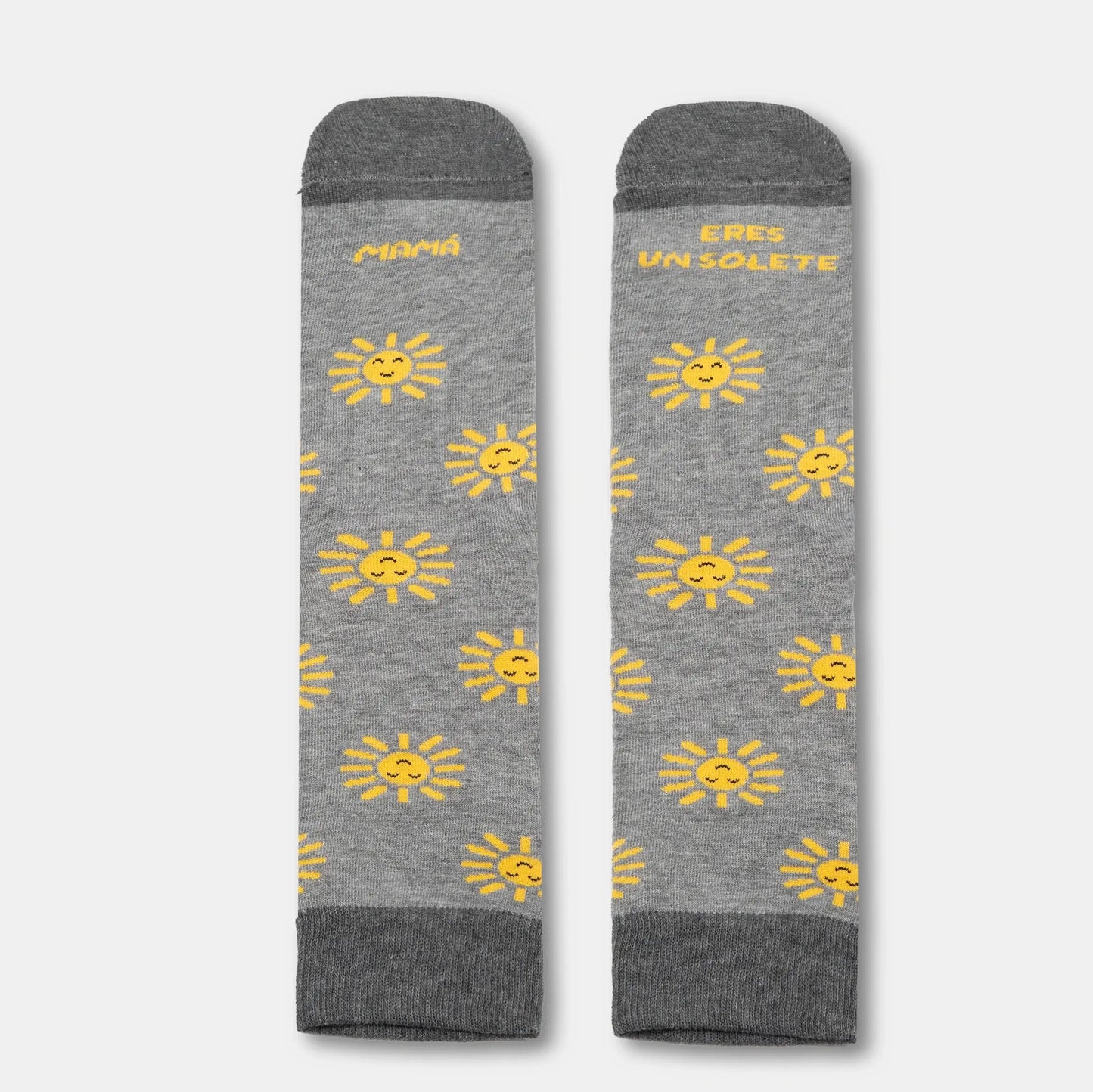 Regalo original Día de la Madre – calcetines con mensaje Mamá eres un solete