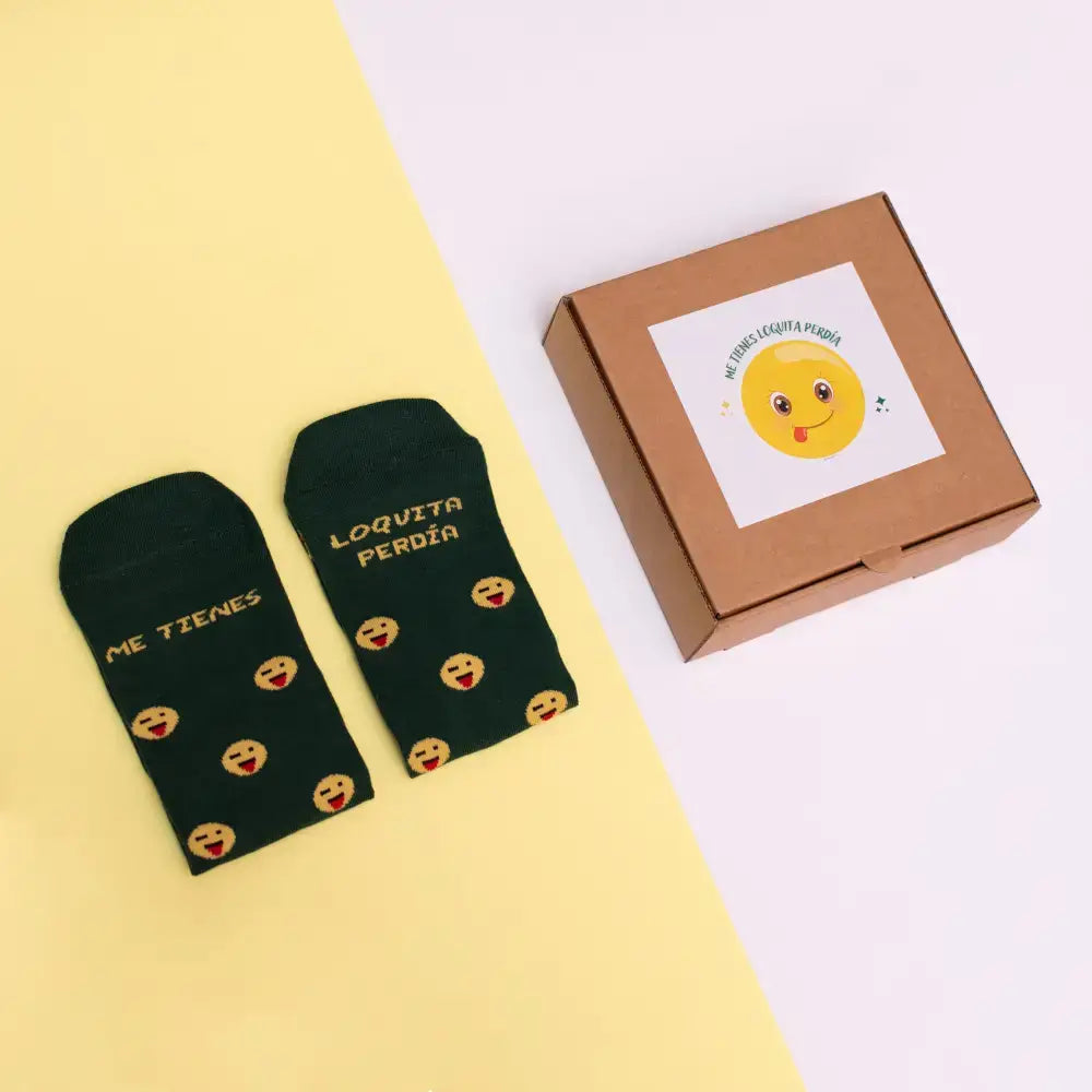 Calcetines Me Tienes Loquita Perdía - Regalo divertido para parejas