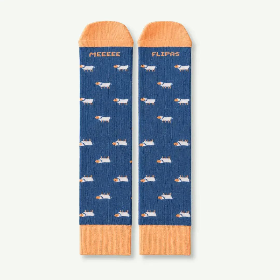 Calcetines Meeeee Flipas con ovejas en color azul – Ausardia