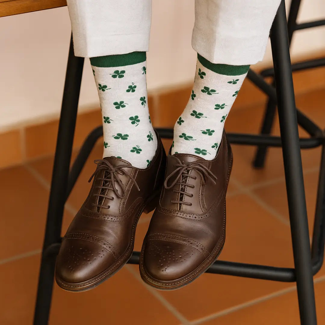 Calcetines Qué Suerte Haberte Conocido - Regalo romántico para parejas con caja kraft"