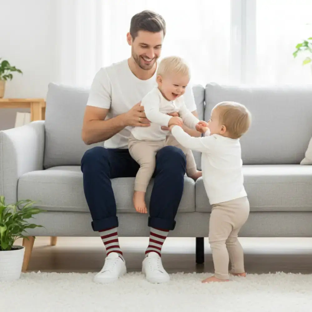 Calcetines regalo divertido para padres. Calcetines con mensaje para padres.