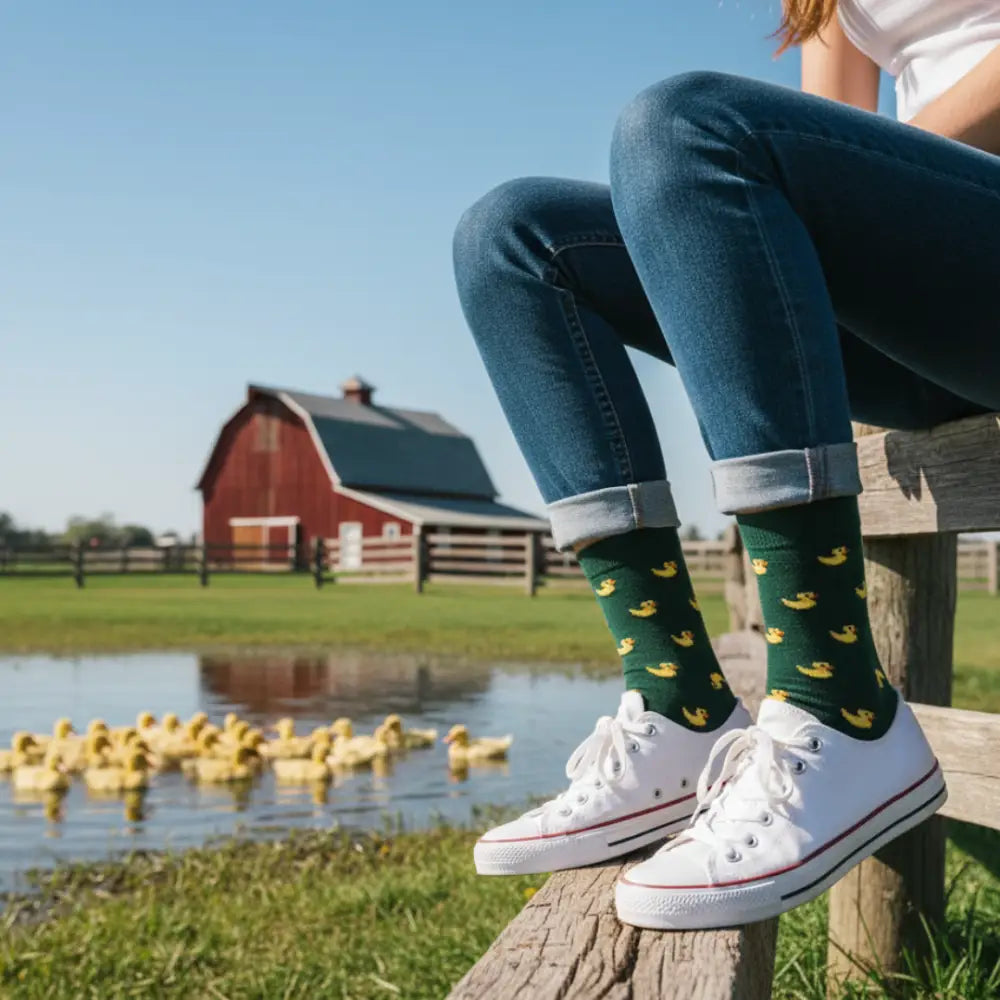 Calcetines verdes algodón con mensaje romántico - Regalo original
