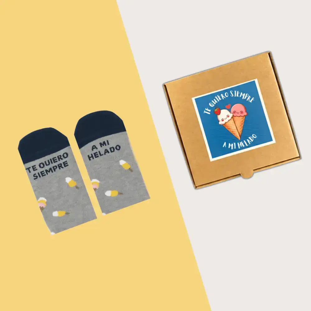 SET ’TE QUIERO SIEMPRE A MI HELADO’ - Calcetines