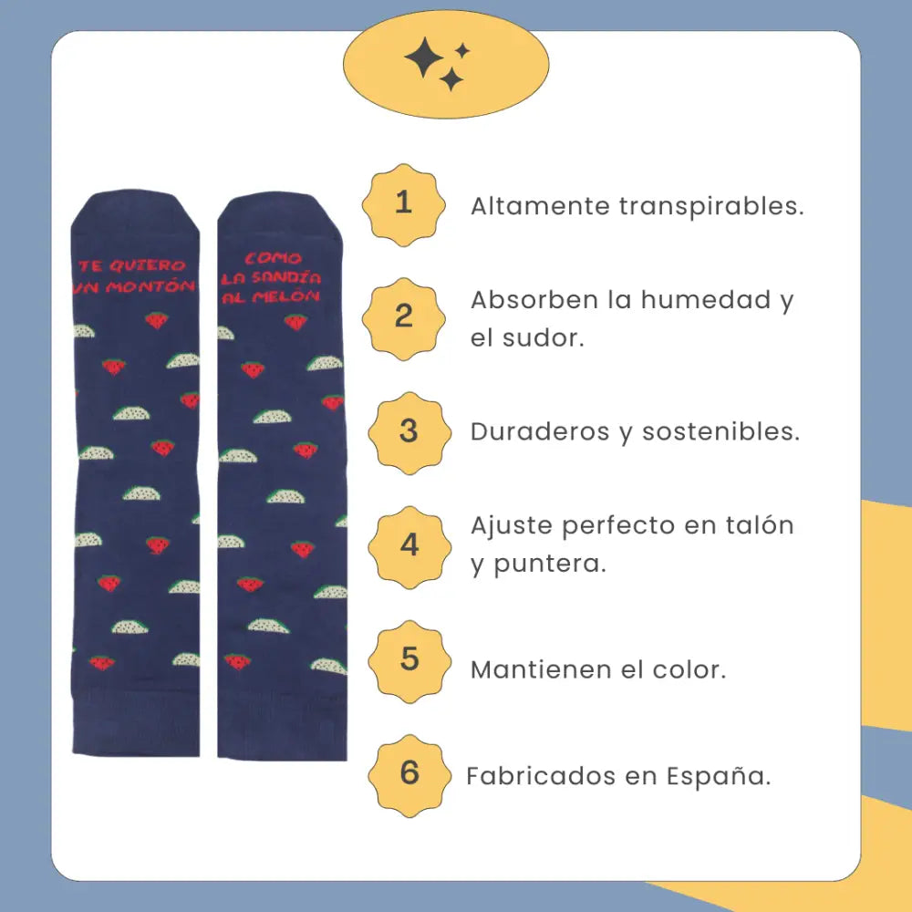 CALCETINES ’TE QUIERO UN MONTÓN’ - Calcetines