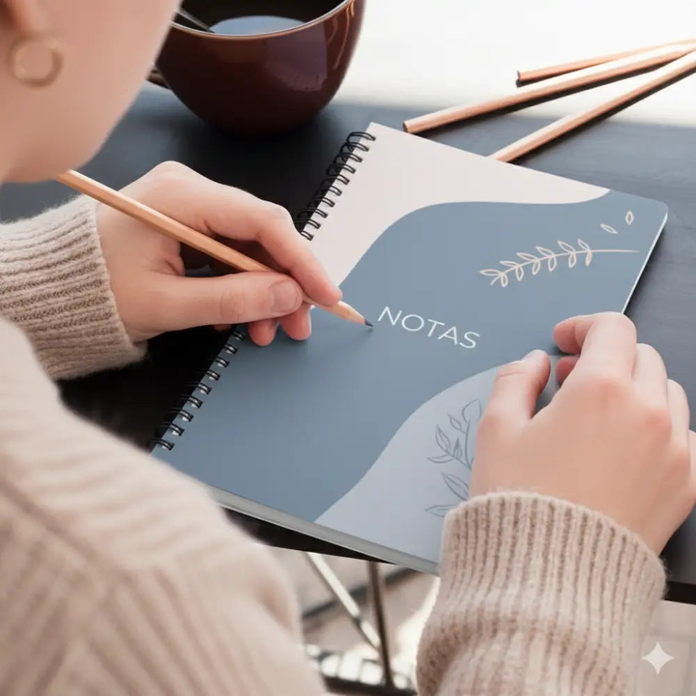 Libreta abstracto A5 con espiral - Libreta original para regalar
