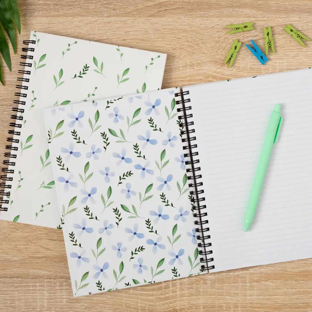 Libreta 'Hojas' con diseño natural y espiral - Cuaderno bonito para regalar | Ausardia