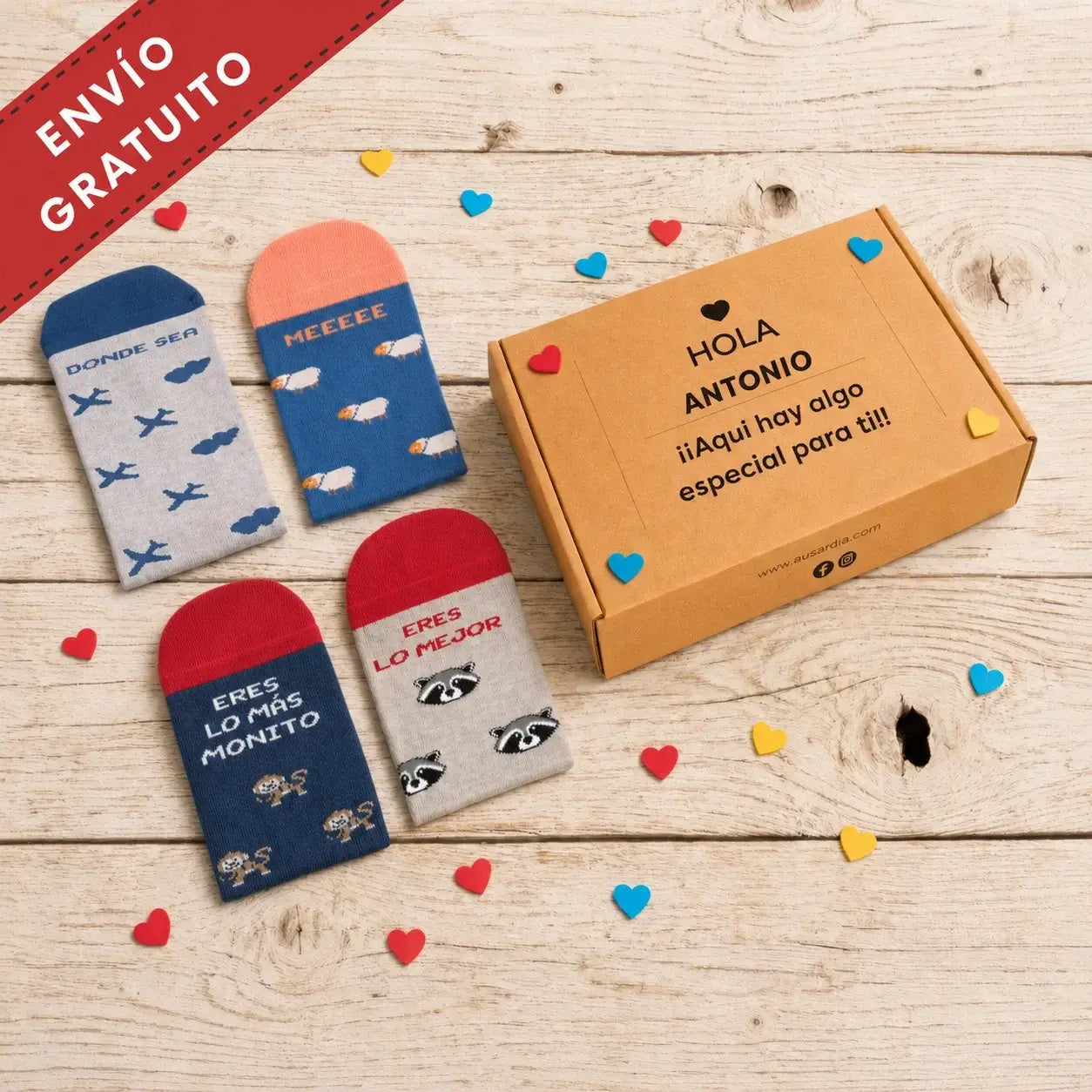 Pack 4 Calcetines Juntxs Plus – El Regalo Romántico Más Original para Parejas