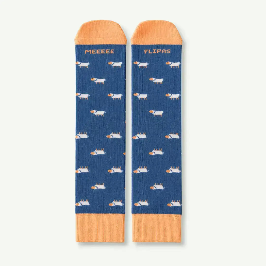 Calcetines Meeeee Flipas con ovejas en color azul – Ausardia