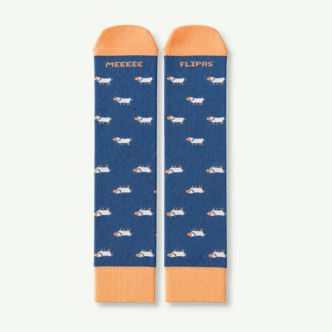 Calcetines Meeeee Flipas con ovejas en color azul – Ausardia