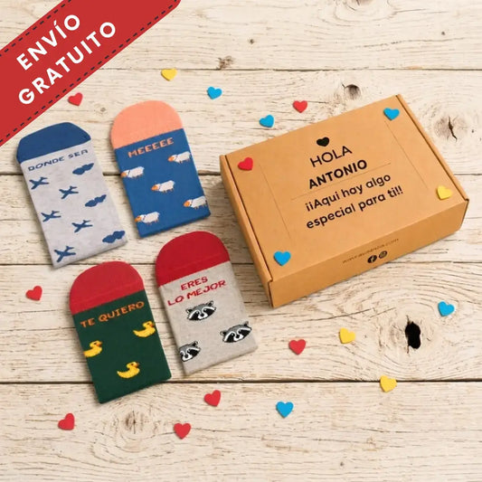 Pack Calcetines «Encantadxs Plus» | 4 Pares Para Regalar Con Todo El Amor Del Mundo