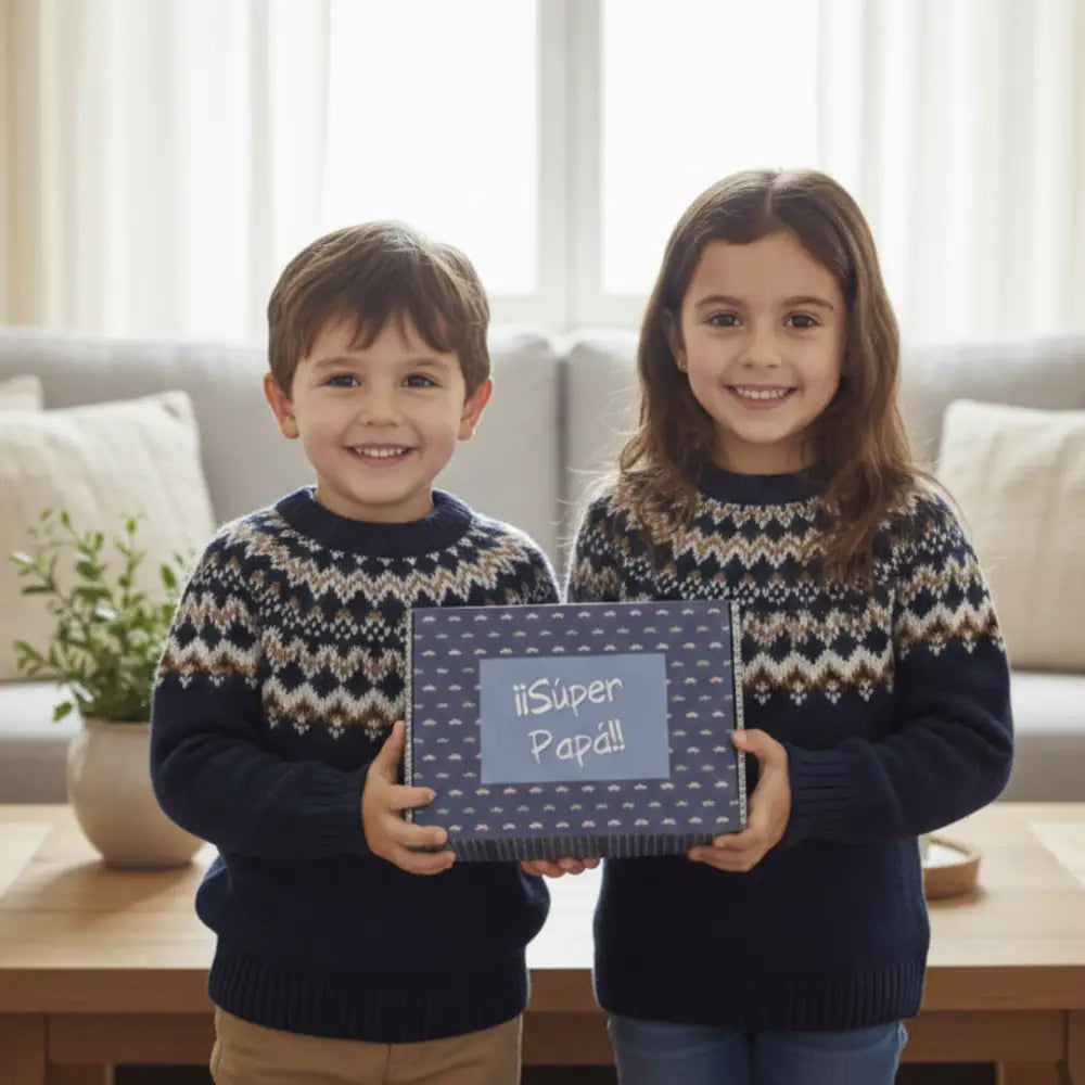 Pack Calcetines Súper Papá - 3 Pares con Mensaje Original - 41/46 - Calcetines