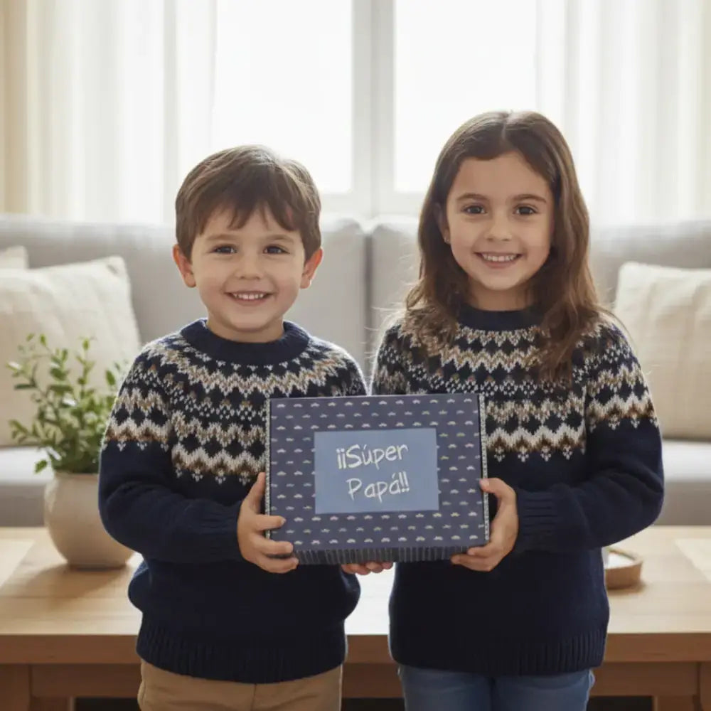 Pack Calcetines Súper Papá - 3 Pares con Mensaje Original - 41/46 - Calcetines