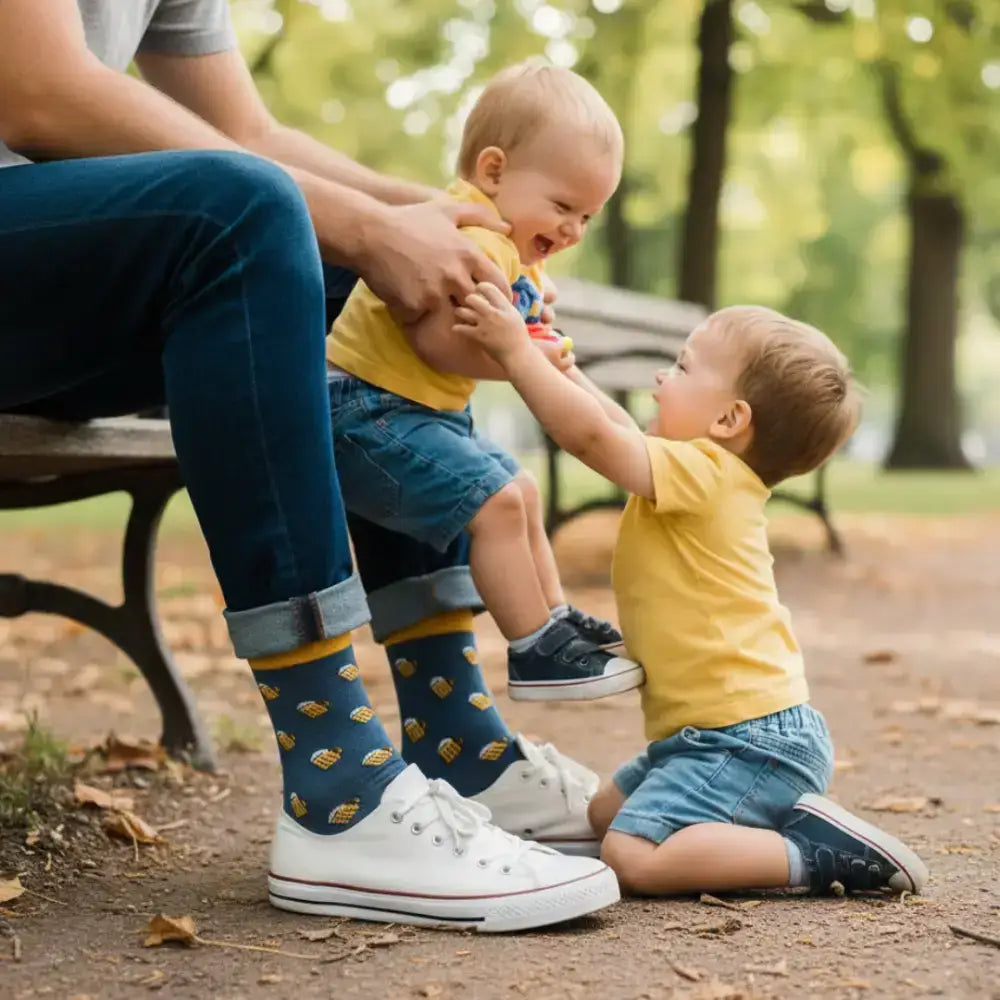 Calcetines originales con cervezas para padres