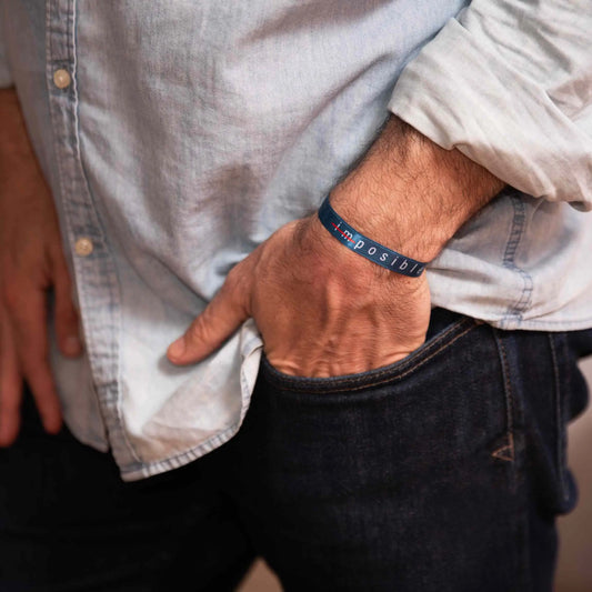  Pulsera de tela con mensaje 'Posible' - Accesorio motivacional y original para regalar