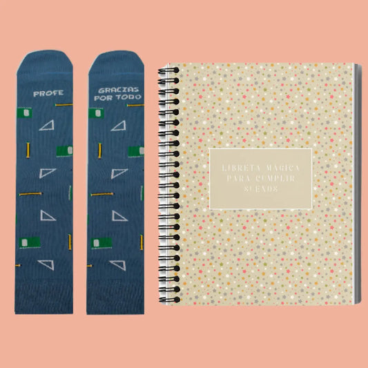 CALCETINES CUADERNO GRACIAS PROFE - Calcetines