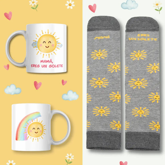 Set Mamá Eres Un Solete - 35/40 + Taza - Packs y Sets