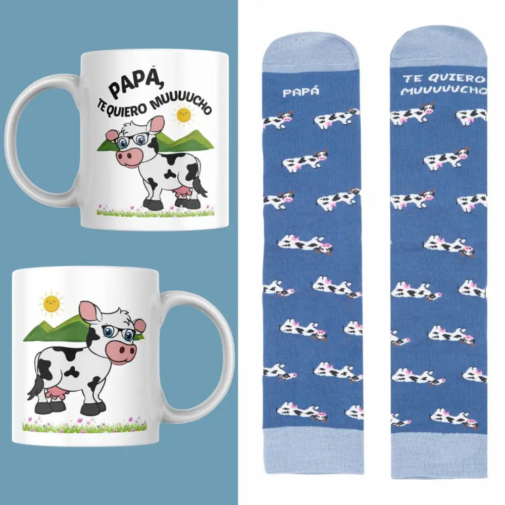 SET ’PAPÁ TE QUIERO MUUUUCHO’ - Talla 41/46 - Calcetines