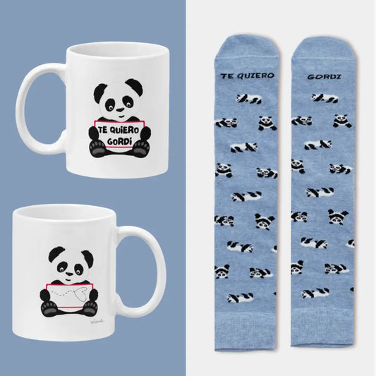 Taza y calcetines regalo parejas