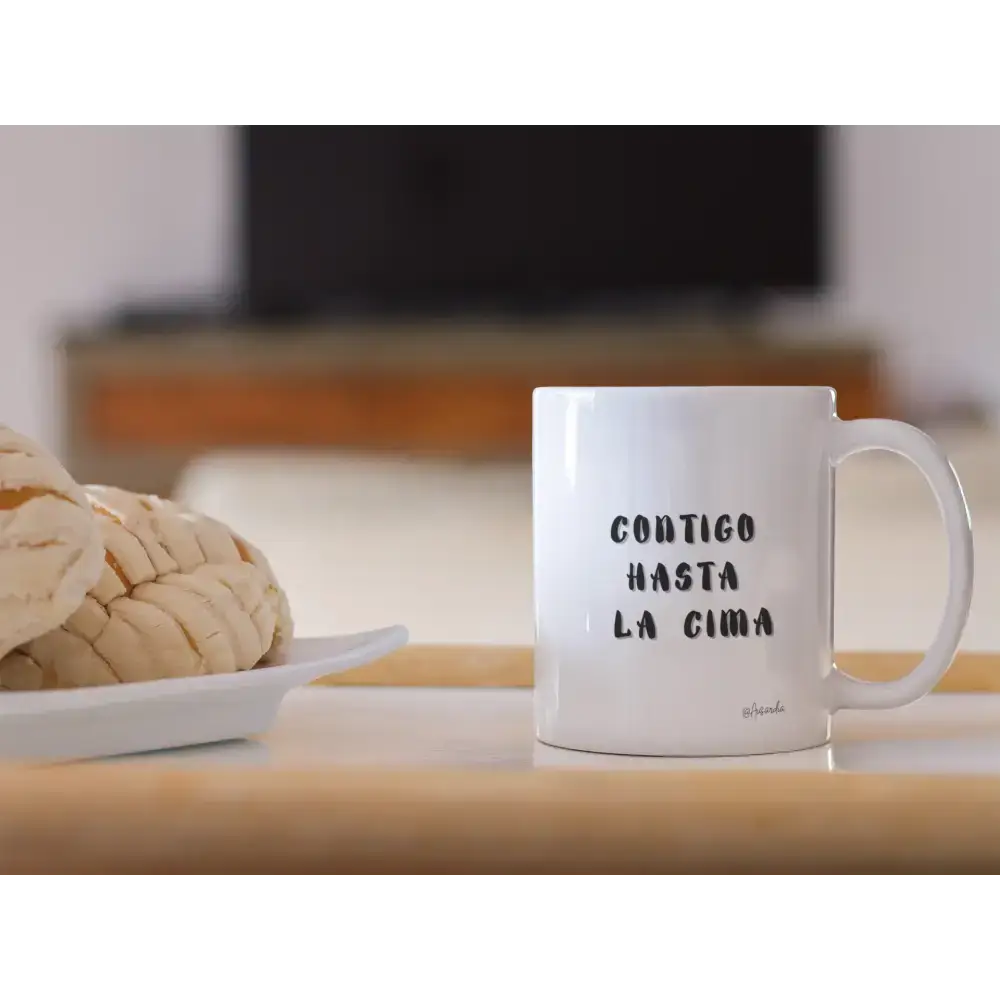TAZA ’CONTIGO HASTA LA CIMA’ - regalo divertido