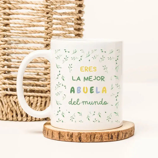 taza con mensaje abuelas