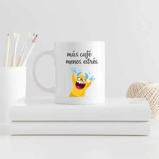 taza cafe con mensaje divertido