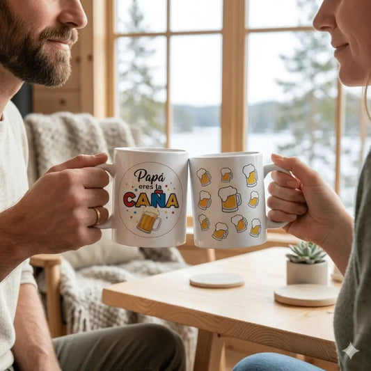 Taza Papá eres la caña - Tazas