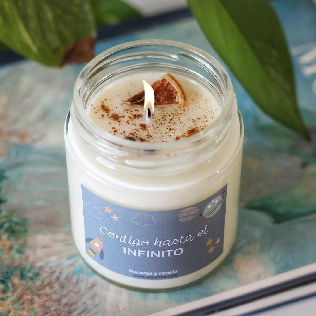 Vela Contigo Hasta El Infinito – aroma frambuesa y vainilla 200 ml