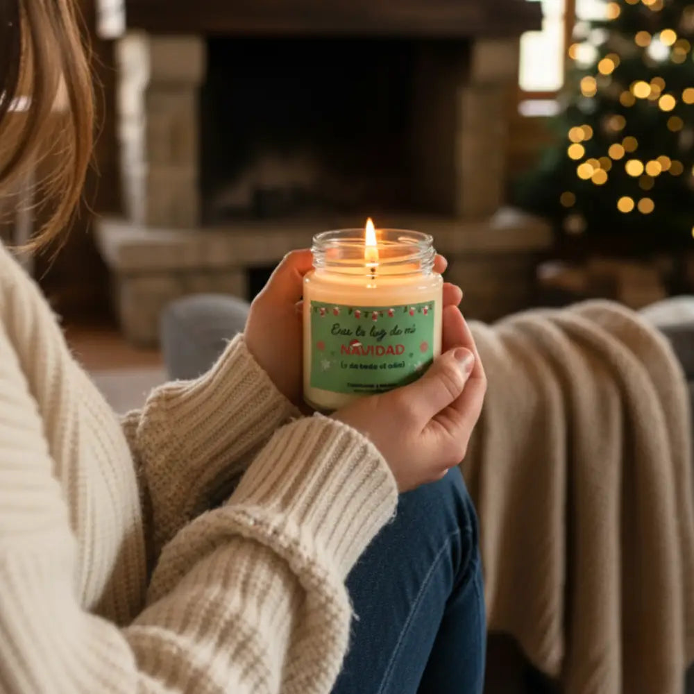 Vela Aromática Eres La Luz De Mi Navidad - Velas y Decoración